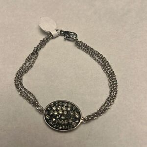 Handcrafted silver tone bracelet
